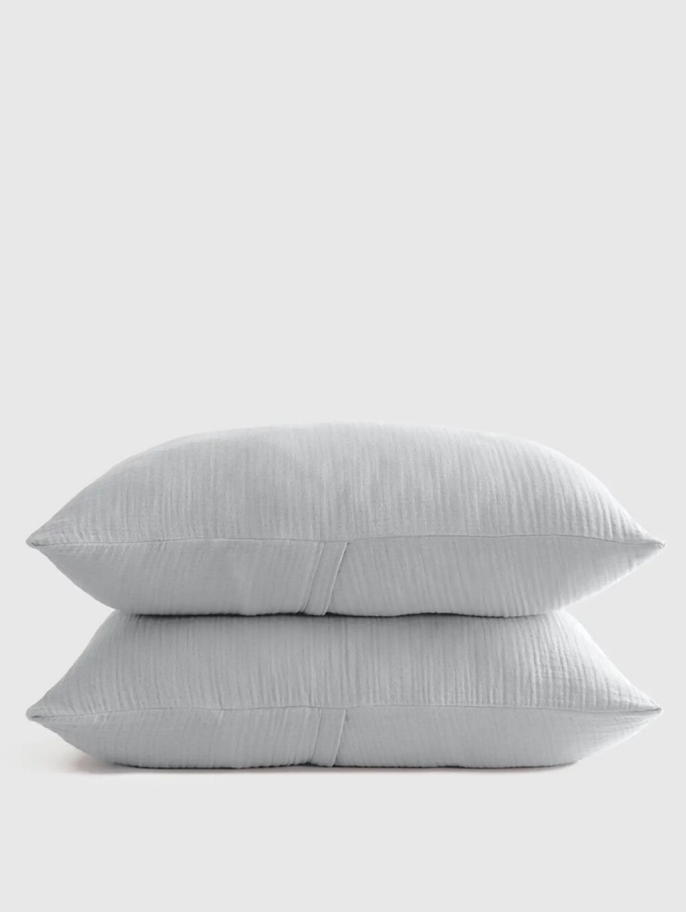 Organic Cotton Gauze Sham Set King Mist / Light Grey